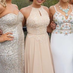 Champagne prom dress